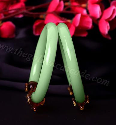 Multiple Color Elephant Design Glass Kada for Women & Girls (Pack of 2 Kada)