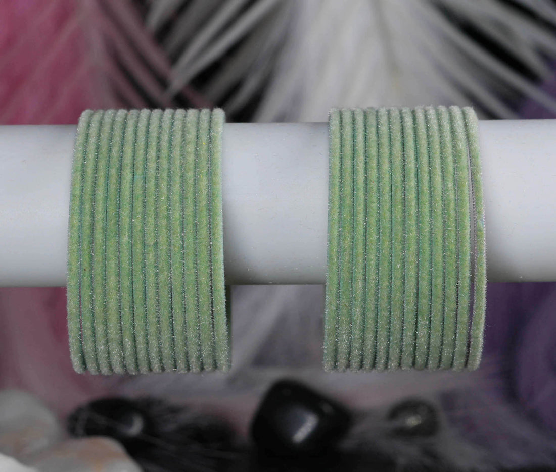 Fancy Velvet Metal Bangles for Women & Ladies | Perfect for Weddings, Party Wear & Occasions