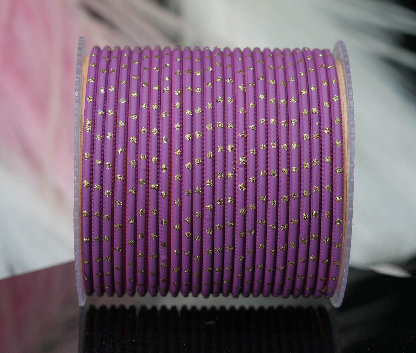 Stylish Metal Bangles for Women – Multiple Color Dot Design Matte Finish for Wedding & Party Wear