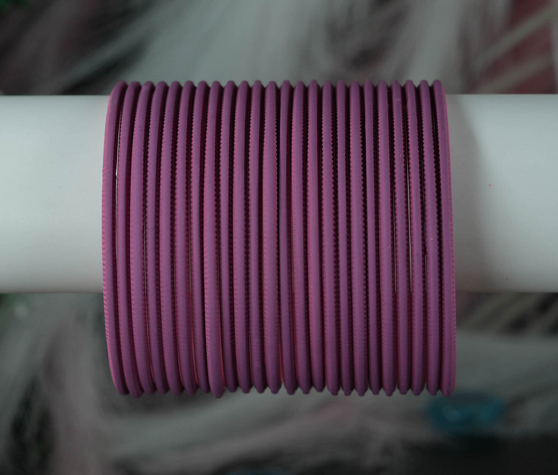 Fancy Plain Metal Bangles Set for Women | Multiple Color Matte Finish, Weddings, Daily Use & Party Wear
