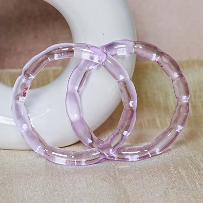 Glossy Finish 'Glosbe Glass Kada' Bangle for Women & Girls (Pack of 2)