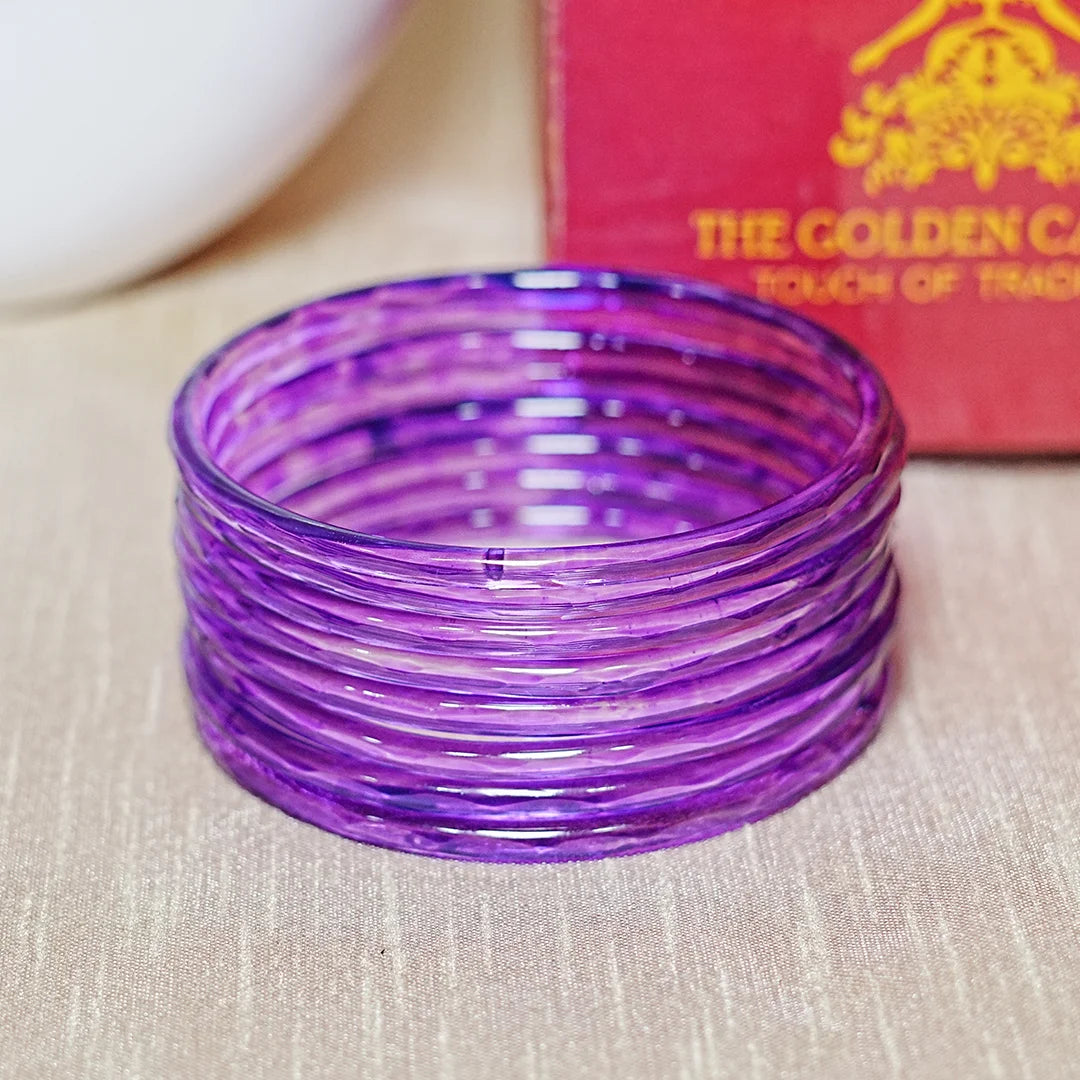 Trendy Acrylic Bangles Glossy & Smooth Finish for Women (Pack of 8)