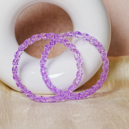 Unique Design "Sitara Glass Kada" Bangles with Glossy Finish for Women & Girls (Pack of 2)