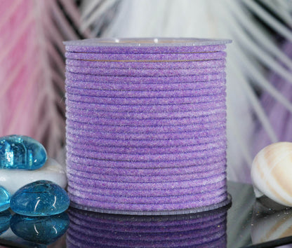 Purple Velvet Metal Bangles for Women & Girls (Pack of 24)