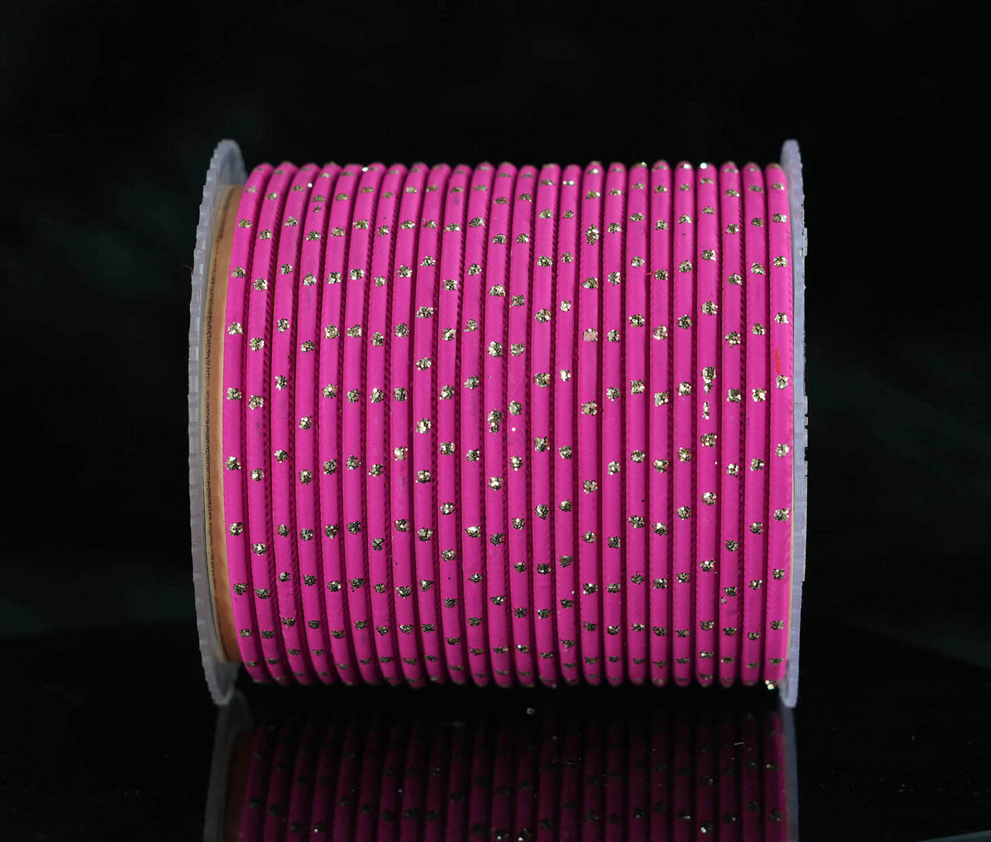 Stylish Metal Bangles for Women – Multiple Color Dot Design Matte Finish for Wedding & Party Wear