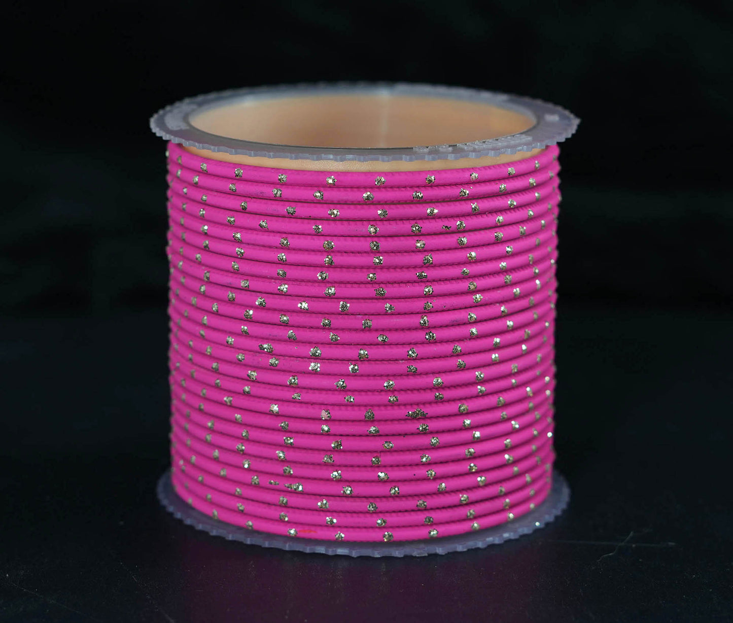 Stylish Metal Bangles for Women – Multiple Color Dot Design Matte Finish for Wedding & Party Wear