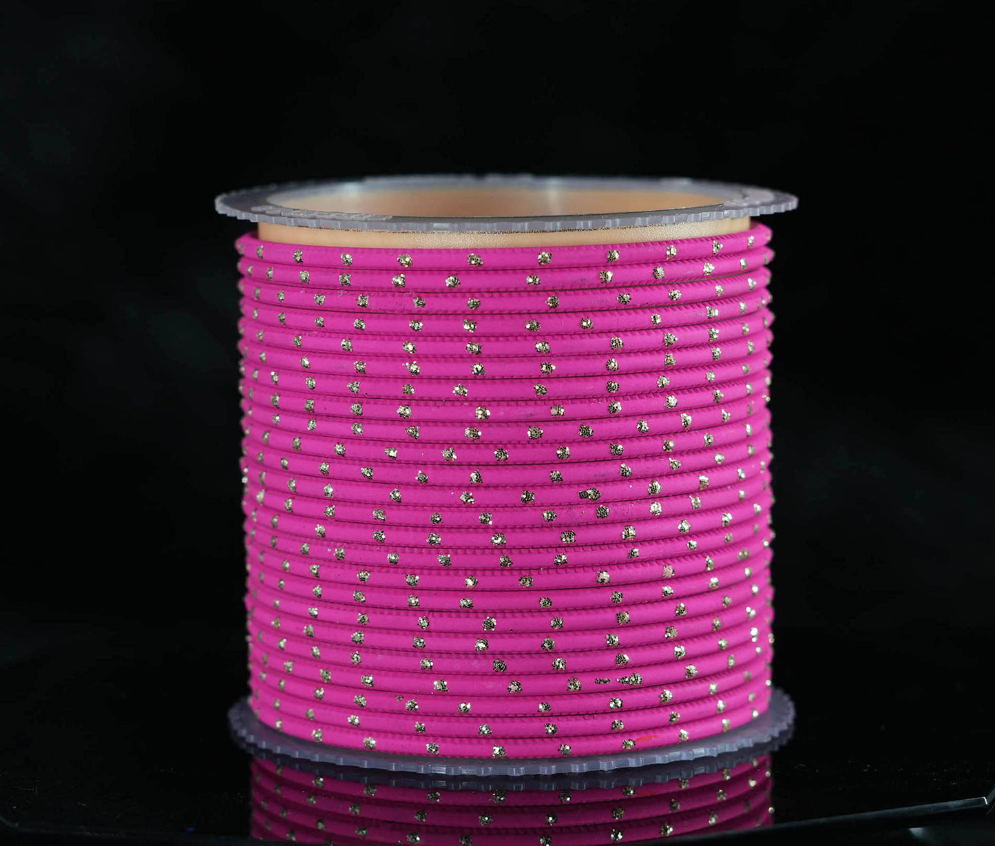 Stylish Metal Bangles for Women – Multiple Color Dot Design Matte Finish for Wedding & Party Wear