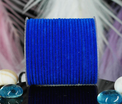 Royal Blue Color Velvet Metal Bangles for Women & Girls (Pack of 24)