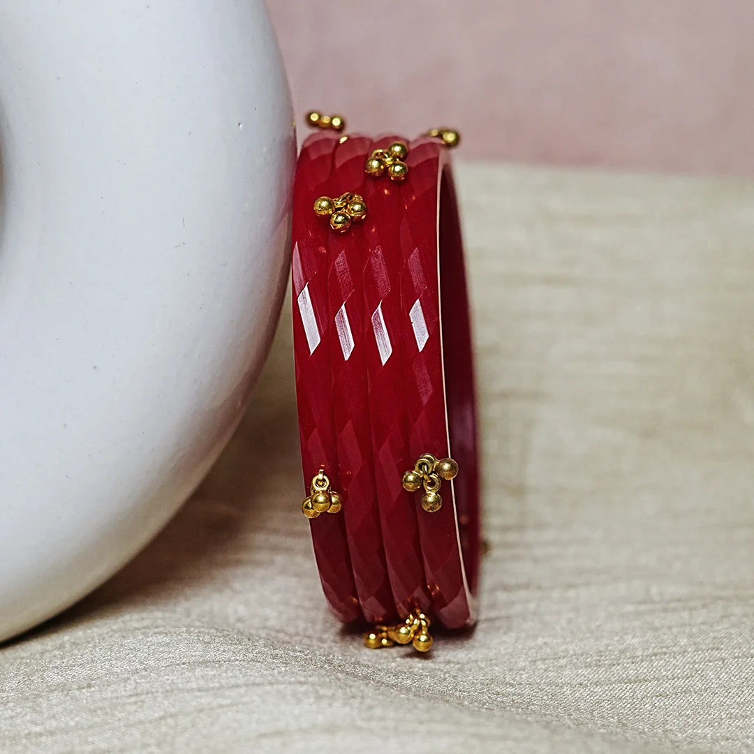 Acrylic kada Bangle for Women & Girls (Pack of 4)