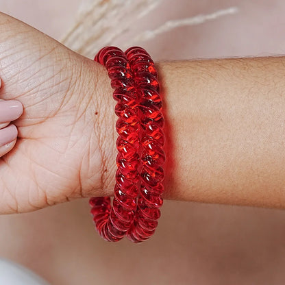 Designer Spiral Pattern Glass Kada Bangles for Women (Pack of 2)
