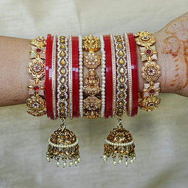 Traditional Premium Brass Bangles Set for Women (Both Hand)