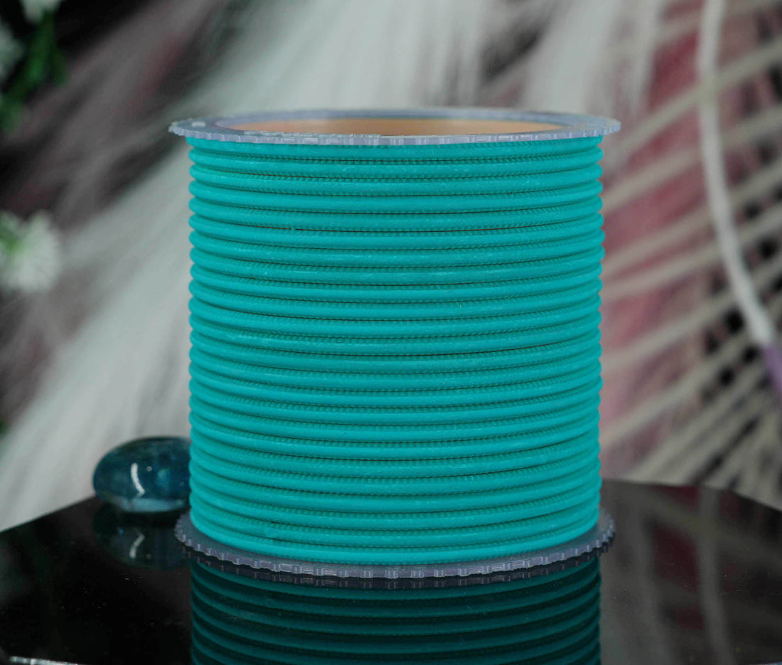 Radium Color Plain Matte Metal Bangles for Women & Girls (Pack of 24)