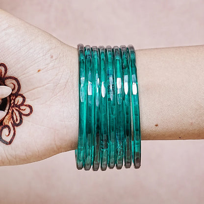 Trendy Acrylic Bangles Glossy & Smooth Finish for Women (Pack of 8)