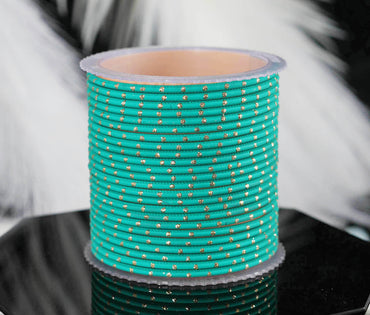 Radium Dot Design Matte Finish Metal Bangle for Women & Girls (Pack of 24)