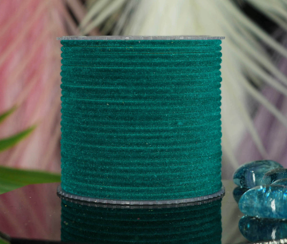 Stylish Traditional Velvet Metal Bangles for Women & Ladies