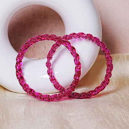 Unique Design "Sitara Glass Kada" Bangles with Glossy Finish for Women & Girls (Pack of 2)