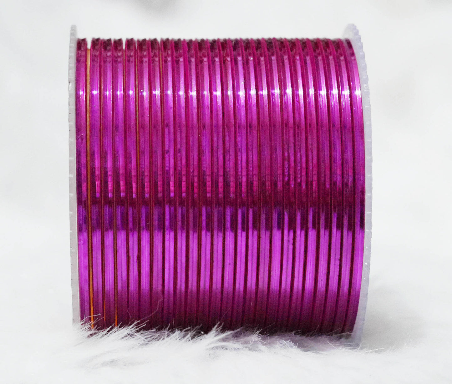 Rani Color Glossy Metal Bangle for Women & Girls (Pack of 24)