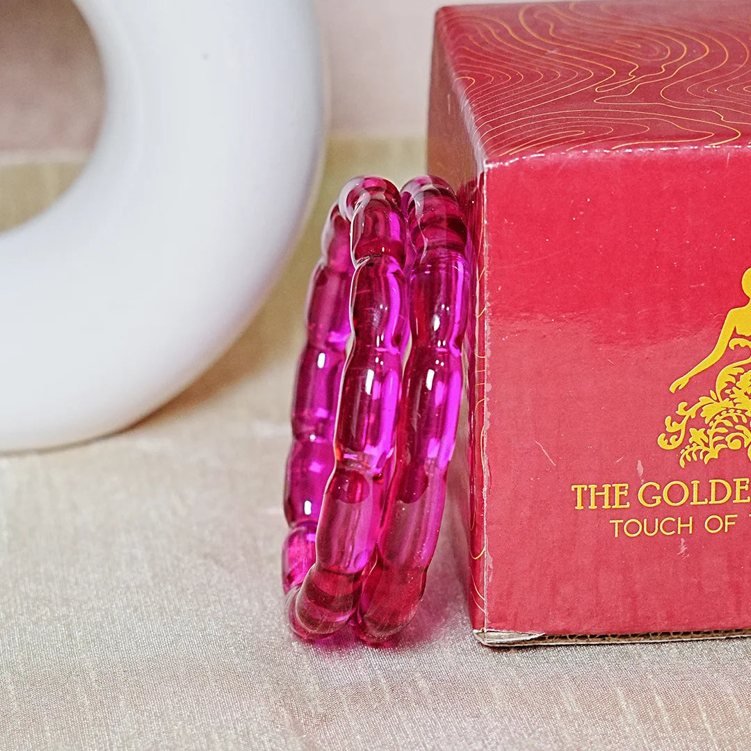 Glossy Finish 'Glosbe Glass Kada' Bangle for Women & Girls (Pack of 2)