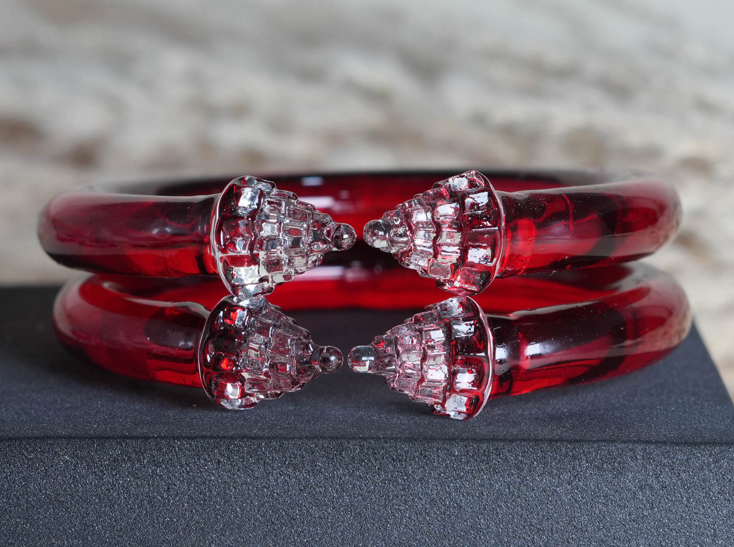 Multiple Color ‘Sriyantra’ Glass Kada Unique Design For Women & Girls (Pack of 2 Kada)
