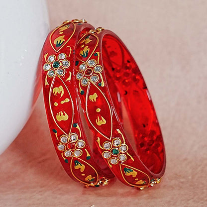Trendy Lightweight Acrylic Kada Bangle for Women & Girls (Pack of 2 kada)