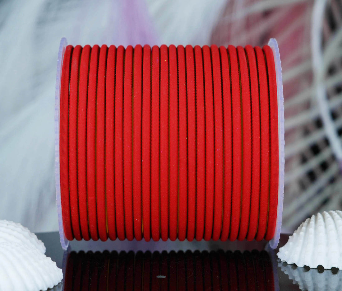 Red Color Plain Matte Metal Bangles for Women & Girls (Pack of 24)