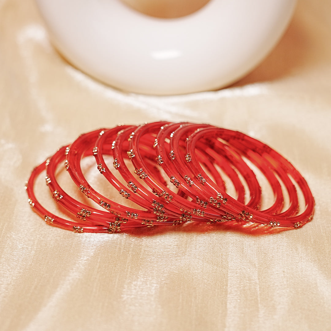 Beautiful Glass Bangles for Women & Girls (Pack of 12 Bangles)