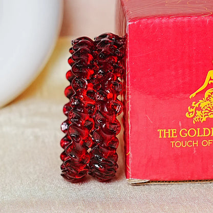 Unique Design "Sitara Glass Kada" Bangles with Glossy Finish for Women & Girls (Pack of 2)