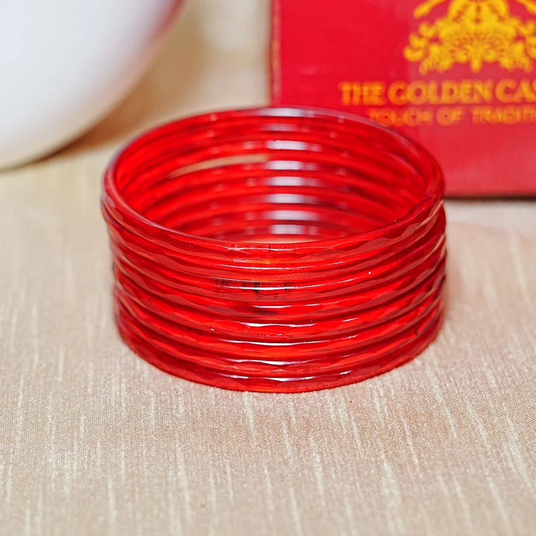 Trendy Acrylic Bangles Glossy & Smooth Finish for Women (Pack of 8)