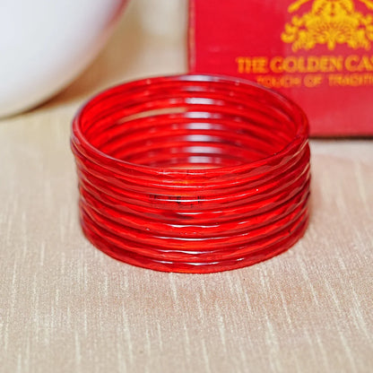 Trendy Acrylic Bangles Glossy & Smooth Finish for Women (Pack of 8)