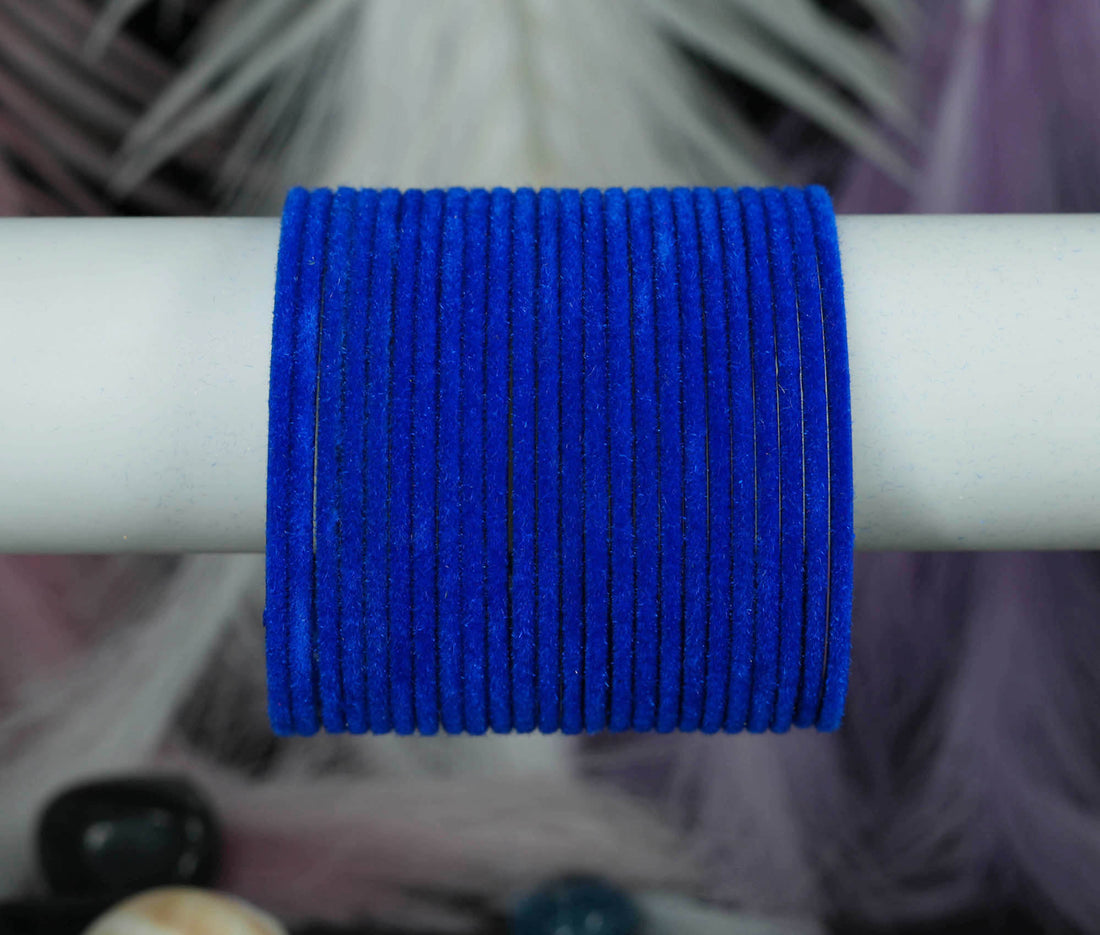 Fancy Velvet Metal Bangles for Women & Ladies | Perfect for Weddings, Party Wear & Occasions