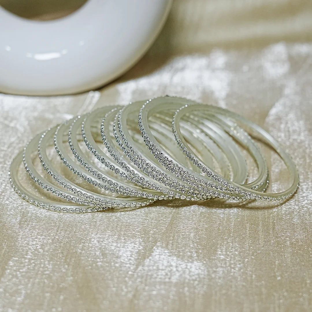 Stylish Design Glass Bangle for Women and Girls (Pack of 12 Bangles)