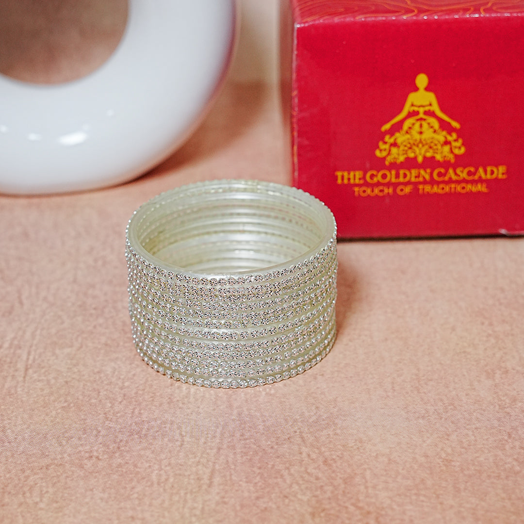 Stylish Design Glass Bangle for Women and Girls (Pack of 12 Bangles)