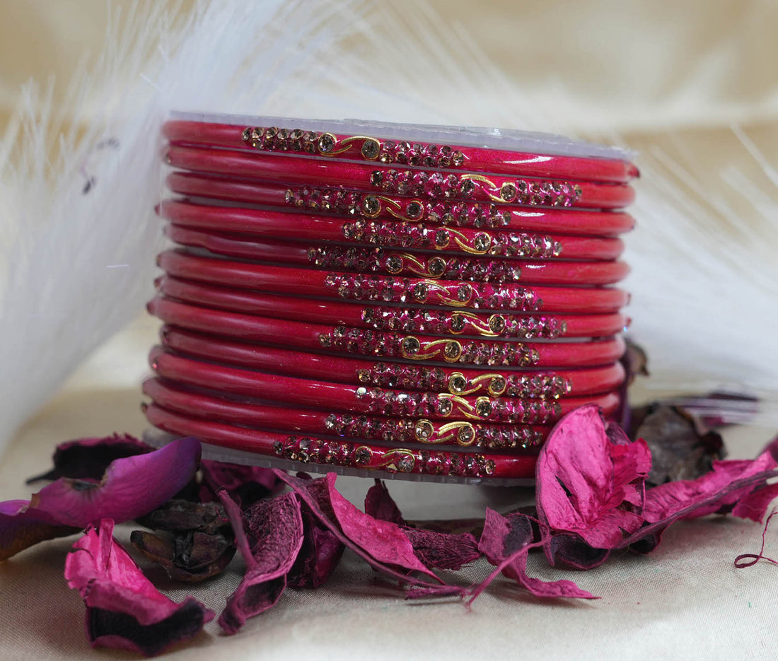 Stylish Multiple Color Glass Bangles with Zircon Stone Studded – Traditional Women’s Bangle for Weddings, Festivals & Special Occasions