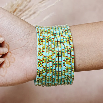 Women’s Printed Glass Bangles – Shiny & Smooth Finish (Pack of 12)