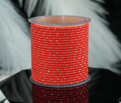 Fancy Multiple Color Dot Design Metal Bangles for Women Matte Finish Chudiyan