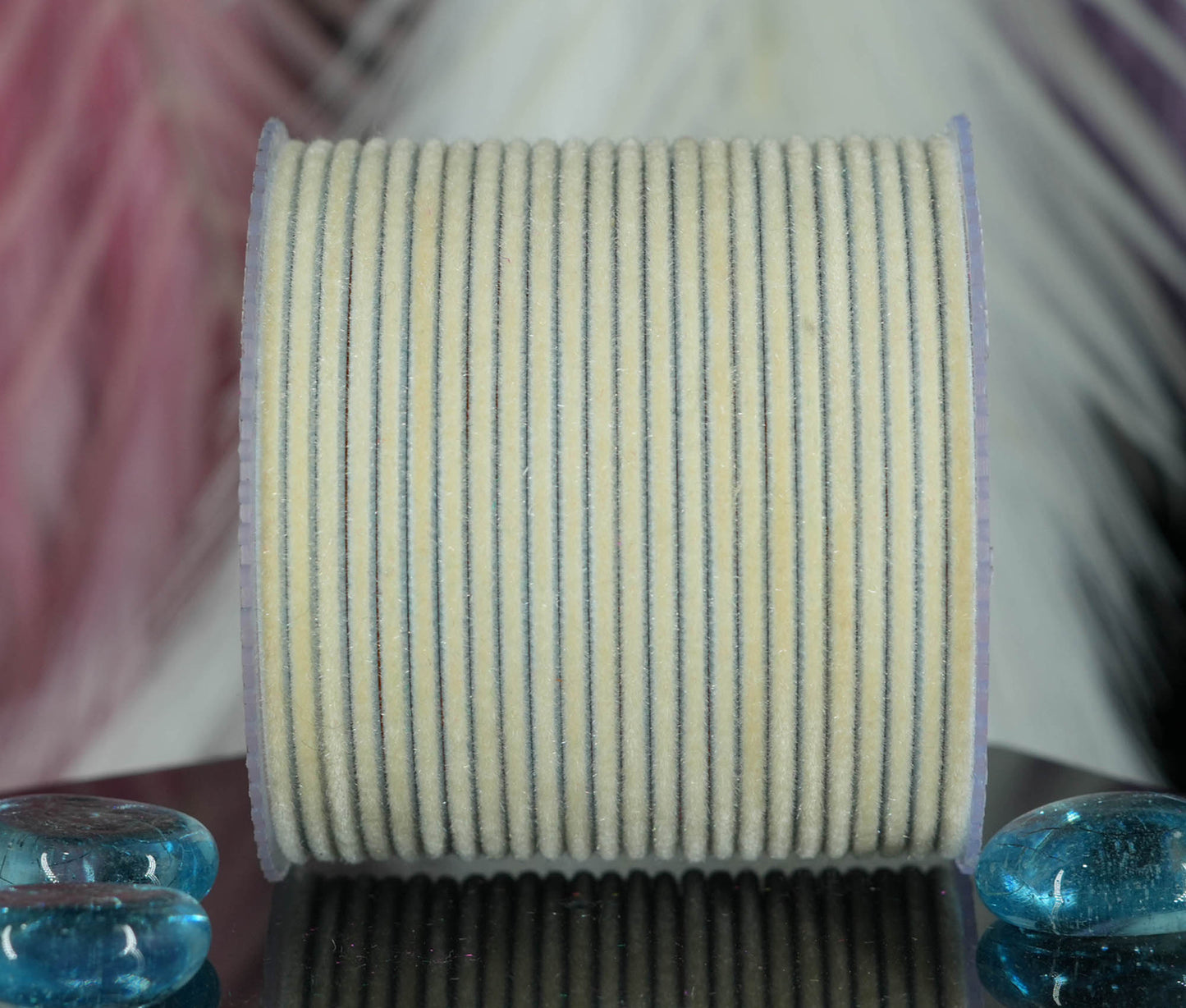 White Color Velvet Metal Bangles for Women & Girls (Pack of 24)