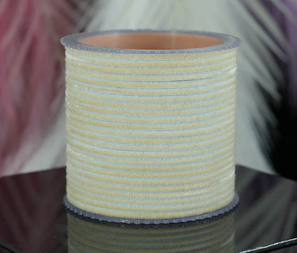 White Color Velvet Metal Bangles for Women & Girls (Pack of 24)