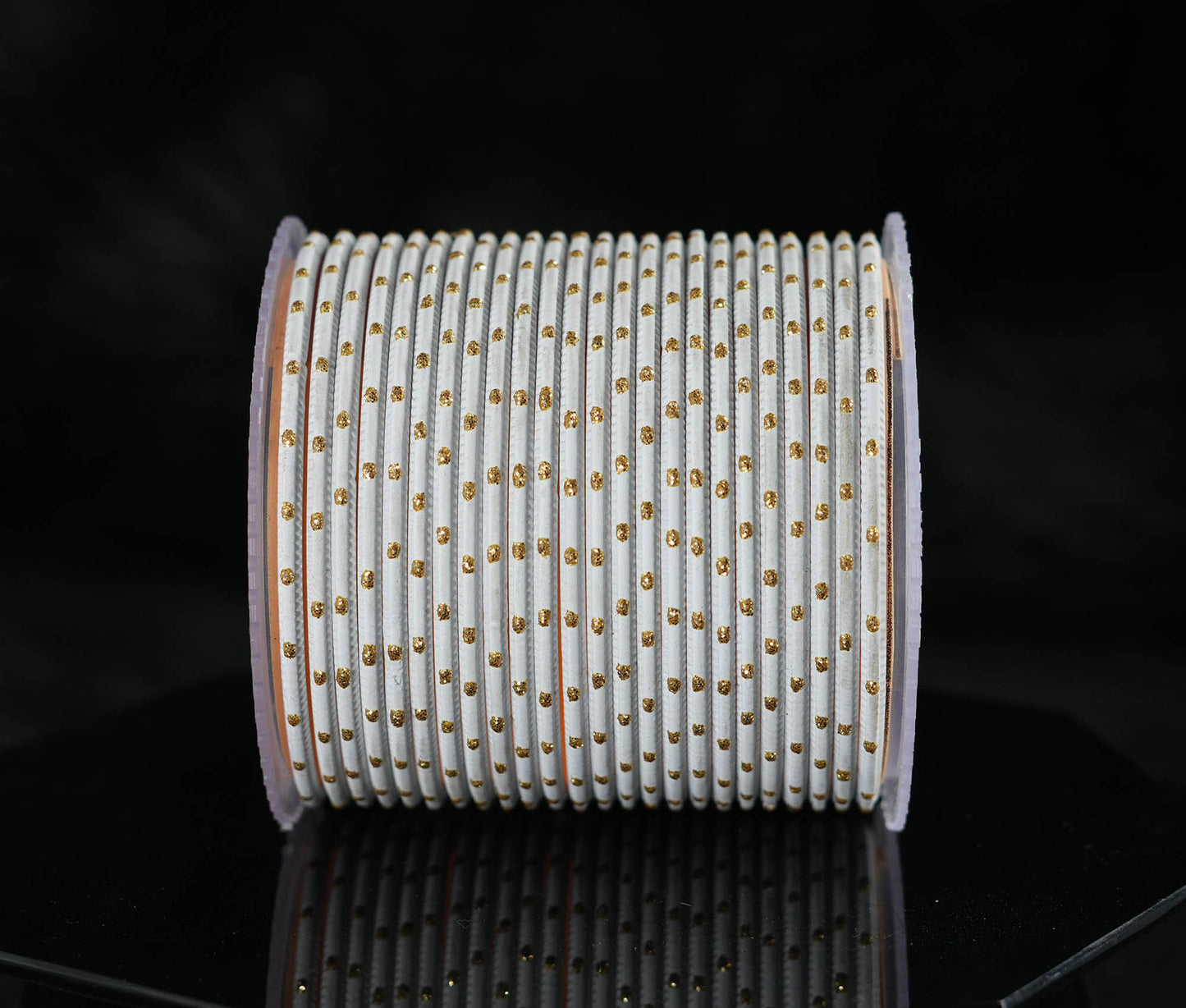 Stylish Metal Bangles for Women – Multiple Color Dot Design Matte Finish for Wedding & Party Wear