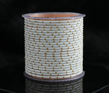 Stylish Metal Bangles for Women – Multiple Color Dot Design Matte Finish for Wedding & Party Wear