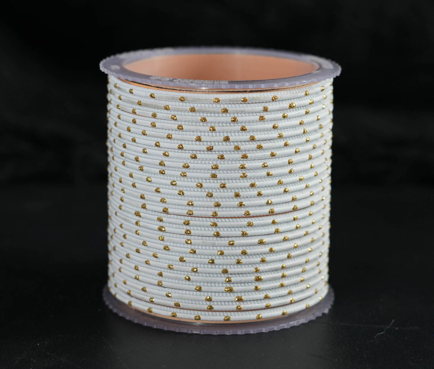 Stylish Metal Bangles for Women – Multiple Color Dot Design Matte Finish for Wedding & Party Wear