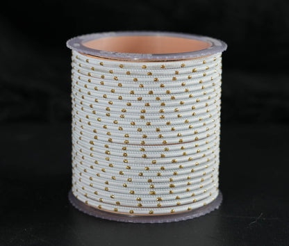 Stylish Metal Bangles for Women – Multiple Color Dot Design Matte Finish for Wedding & Party Wear