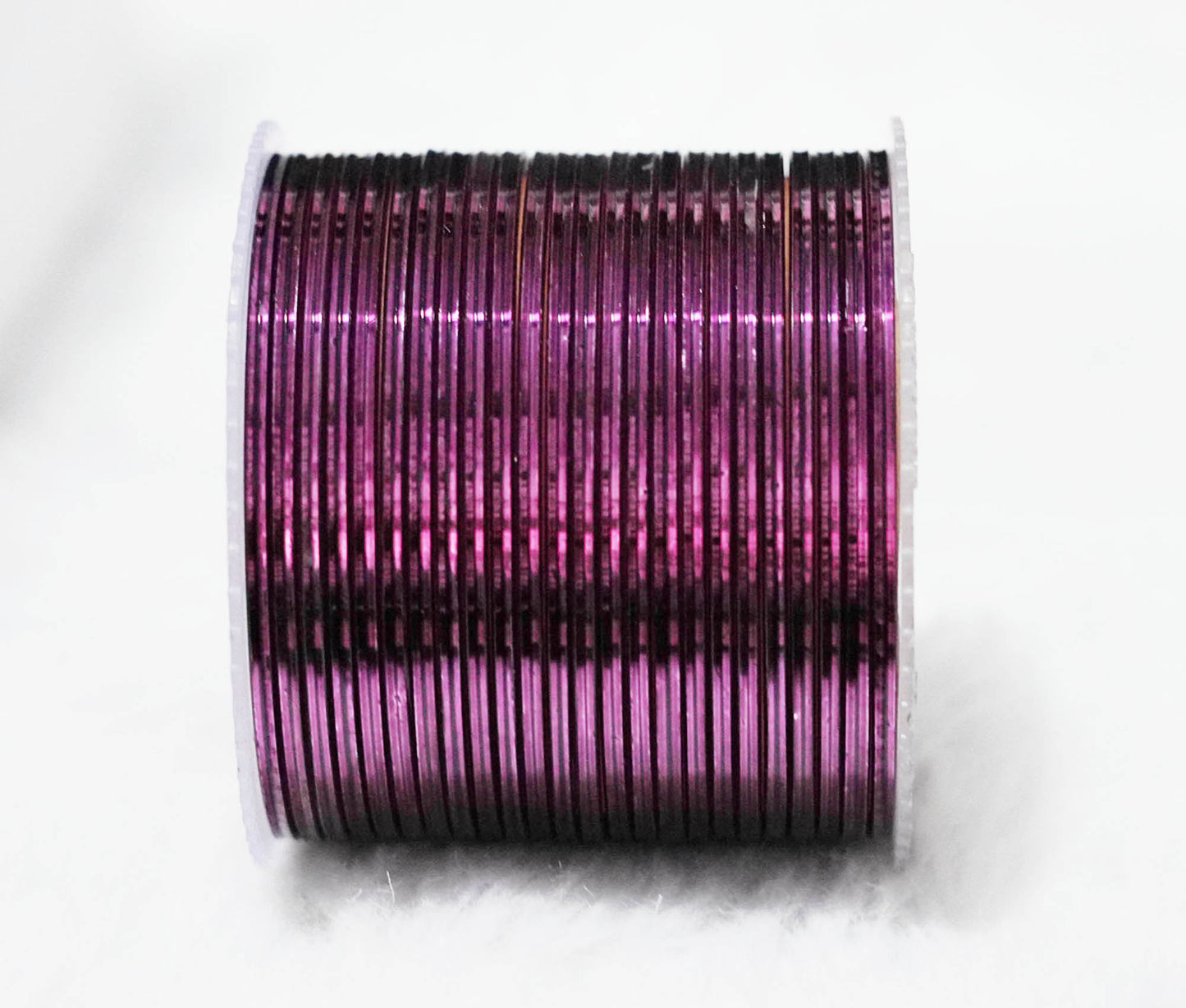 Wine Color Glossy Metal Bangle for Women & Girls (Pack of 24)