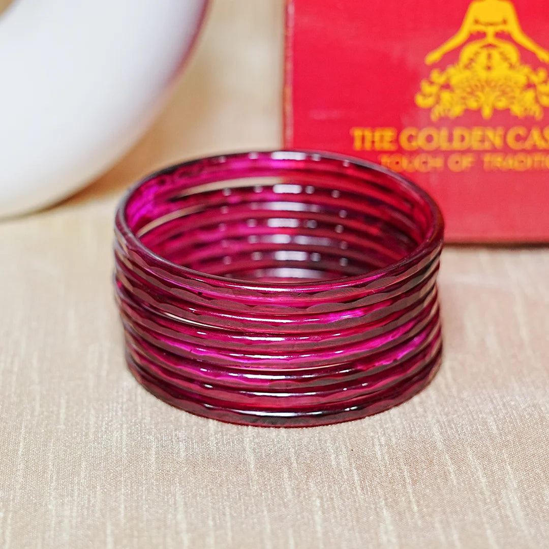 Trendy Acrylic Bangles Glossy & Smooth Finish for Women (Pack of 8)