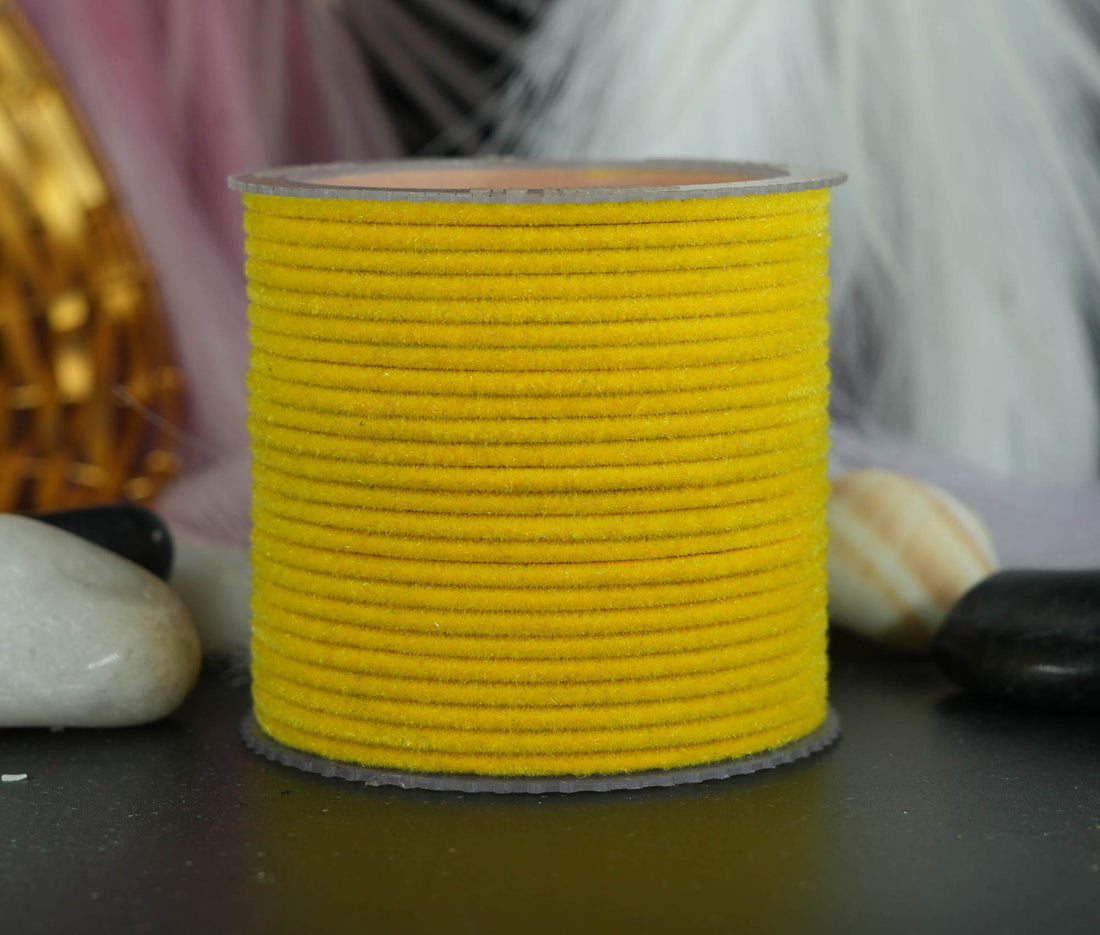 Stylish Multiple Color Velvet Metal Bangles for Women & Ladies