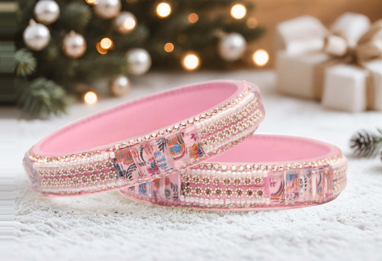 Women’s Glass Kada Bangles (Pack of 2)