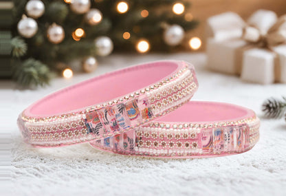 Women’s Glass Kada Bangles (Pack of 2)