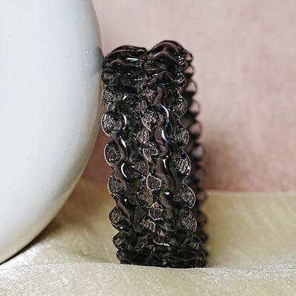 Unique Design "Sitara Glass Kada" Bangles with Glossy Finish for Women & Girls (Pack of 2)