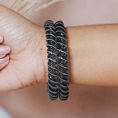 Designer Spiral Pattern Glass Kada Bangles for Women (Pack of 2)