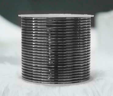 Black Color Glossy Metal Bangle for Women & Girls (Pack of 24)