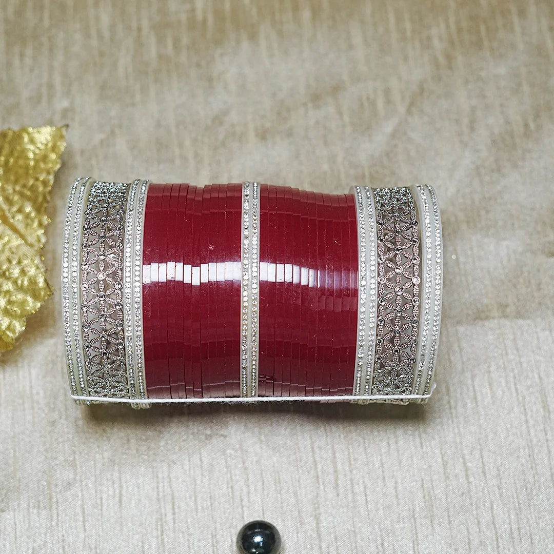 Premium Bridal Chura Set with Kundan Work & Traditional Design for Women (Both Hand)